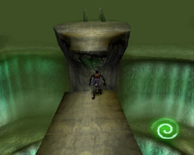 Schon bald erreichen wir das Plateau, von dem aus Raziel in die Tiefe stürzte und jahrhundertelang Höllenqualen litt. (Quelle: Crystal Dynamics / Medienagentur Plassma)