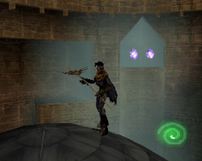 Typisch 90er: Wer Soul Reaver komplett durchspielen will, muss einige waghalsige Kletterpartien über schmale Vorsprünge und rutschige Dächer überstehen. (Quelle: Crystal Dynamics / Medienagentur Plassma)