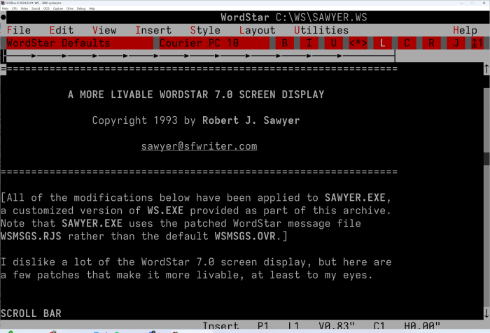 Wordstar 7.0 von 1992: Wie schreibt es sich auf George R. R. Martins ...