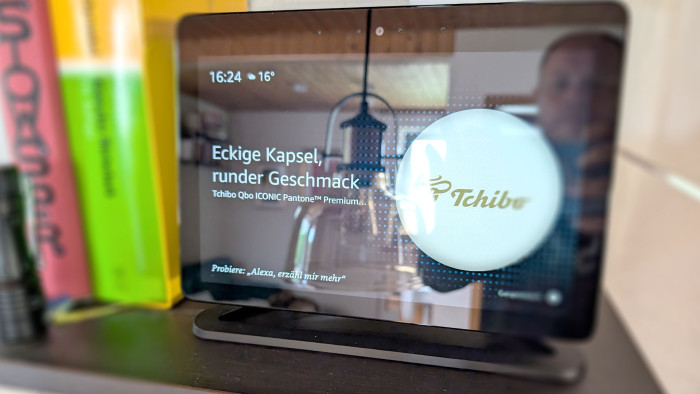 Diese Werbung ersetzt den Startbildschirm des Echo Show. (Bild: privat)