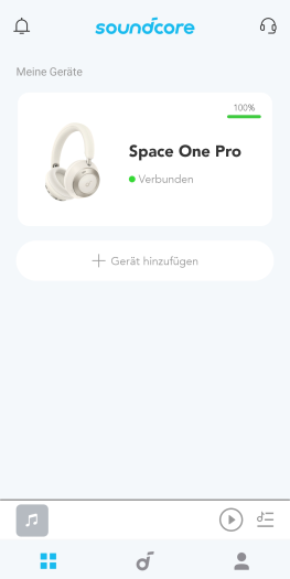 Die App für den Space One Pro (Bild: Anker/Screenshot: Golem.de)