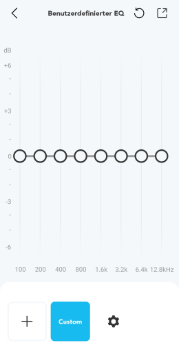... Equalizer zur Klangbeeinflussung. (Bild: Anker/Screenshot: Golem.de)