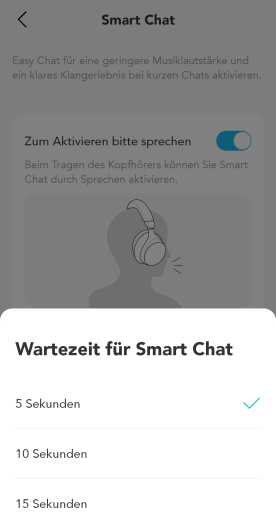 Smart Chat deaktiviert sich nach einer einstellbaren Zeit. (Bild: Anker/Screenshot: Golem.de)