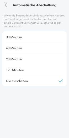 Der Space One Pro kann sich bei Bedarf abschalten, wenn er nicht benutzt wird. (Bild: Anker/Screenshot: Golem.de)