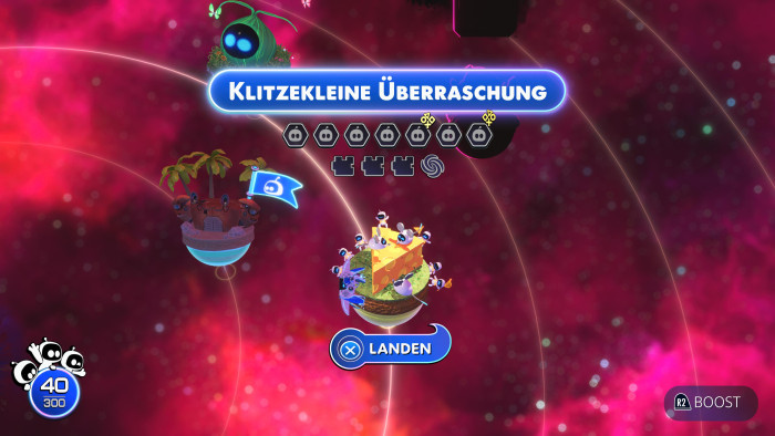 Im All sausen wir mit einem Dualsens-Schiff von Planet zu Planet. (Bild: Sony / Screenshot: Golem.de)