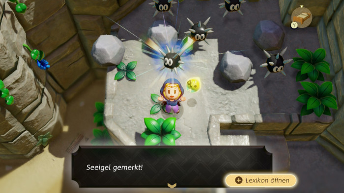 Hier findet Zelda einen Seeigel, der kopierbar ist. (Bild: Nintendo / Screenshot: Golem.de)