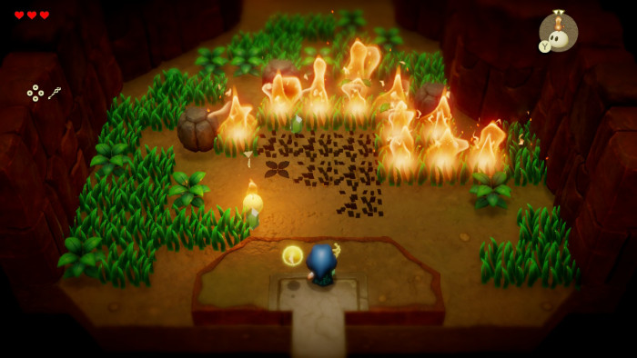 Feuer-Gegenstände können Äcker abfackeln. (Bild: Nintendo / Screenshot: Golem.de)