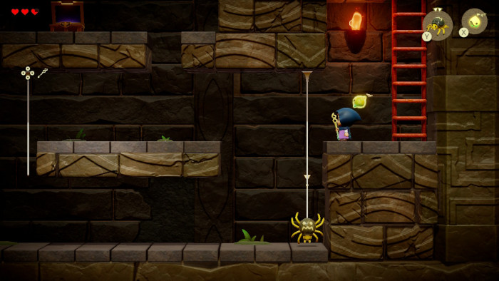 Auch durch Höhlen muss Zelda sich kämpfen. (Bild: Nintendo / Screenshot: Golem.de)