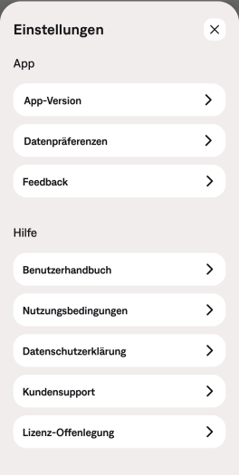 Weitere Einstellungen der Quiet Comfort Earbuds 3 befinden sich in einem weiteren Untermenü. (Bild: Bose/Screenshot: Golem.de)