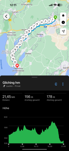 Per Garmin Connect können wir eine Route anlegen - auch auf dem Smartphone.(Bild: Garmin / Screenshot: Golem.de)