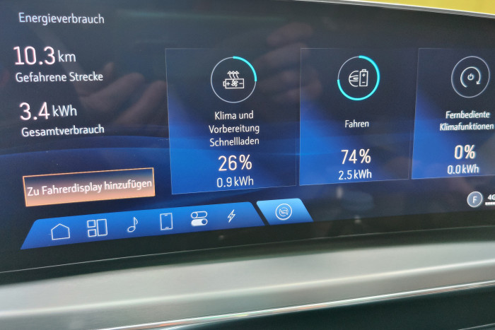 Die Verbrauchsangaben beziehen sich jeweils nur auf die letzte Strecke.  (Foto: Friedhelm Greis/Golem.de)
