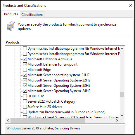 Die Liste der Produkte ist nicht weniger verwirrend. (Screenshot: Holger Voges)