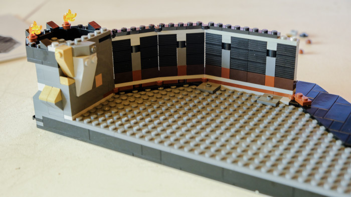 Lego Barad-Dur 10333 im Aufbau (Bild: Oliver Nickel/Golem.de)