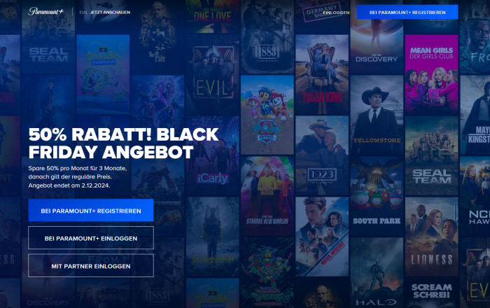 An zwei Stellen auf der Homepage von Paramount+ wird kein konkreter Preis für das Abo genannt. (Bild: Paramount/Screenshot: Golem.de)
