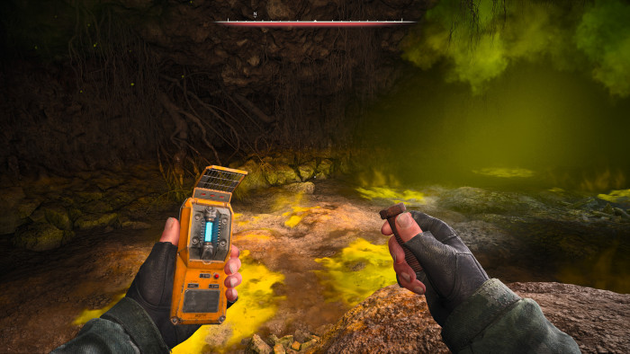 In diesem radioaktivem Gebiet suchen wir nach einem Artefakt. (Bild: GSC Game World / Screenshot: Golem.de)