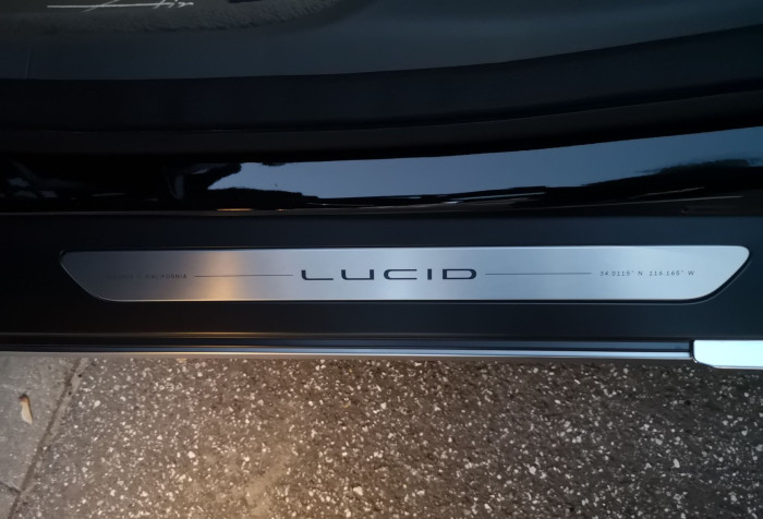 Herkunftsnachweis: Der Lucid Air kommt aus Kalifornien. (Bild: Werner Pluta/Golem.de)