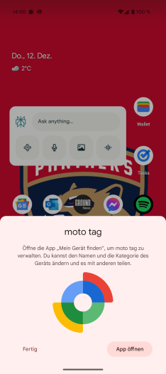 Nach der Einrichtung können die Tracker in der Geräte-Finden-App eingesehen werden. (Bild: Tobias Költzsch/Golem.de)