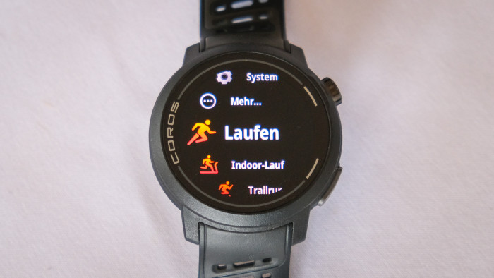 Mit einem Druck auf die Drehlünette rufen wir die Liste mit den Aktivitäten auf. (Bild: Steinlechner / Golem.de)