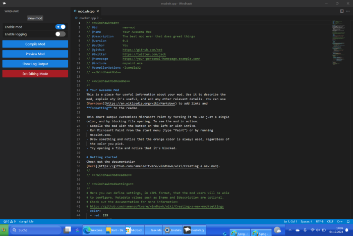 Wir können unsere eigenen Mods in einer IDE erstellen. (Bild: Oliver Nickel/Golem.de)