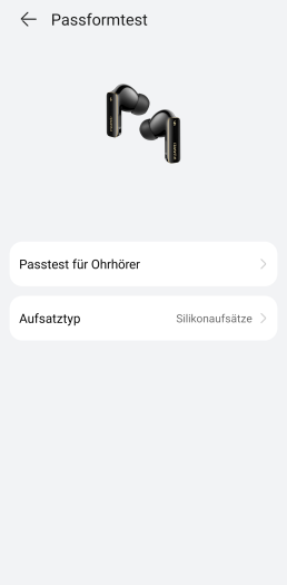 Die App hilft dabei, die richtige Aufsatzgöße zu finden. (Bild: Huawei/Screenshot: Golem.de)