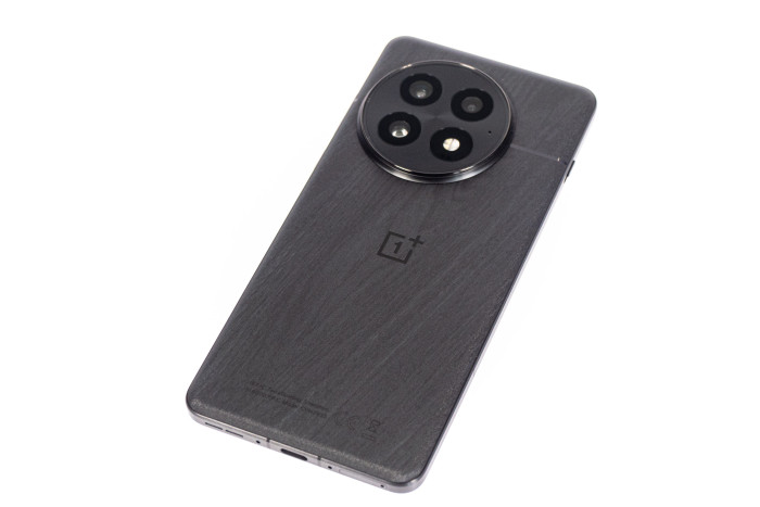Die Rückseite des Oneplus 13 hat eine hübsche, holzähnliche Maserung. (Bild: Andrea Maurer/Golem.de)