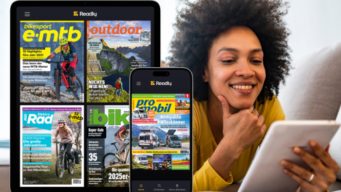 Mit Readly spart man sich den Weg zum Kiosk und kann die gewonnene Zeit direkt in die nächste Lektüre investieren. (Bild: Readly)