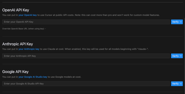 Eigene API Keys sind möglich. (Screenshot: Marco Seraphin)