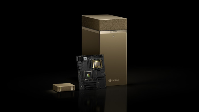 Neben der DGX Station wirkt Project Digits, das nun offiziell DGX Spark heißt, winzig. (Bild: Nvidia)