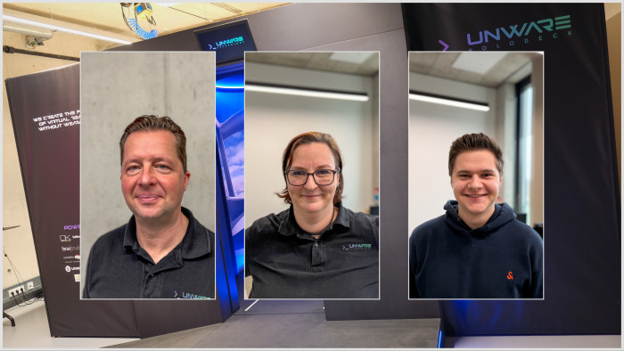 Frank Egle, Maike Voigt und Marcel Egle haben Unware gegründet. (Bild: P. Steinlechner/Golem.de)