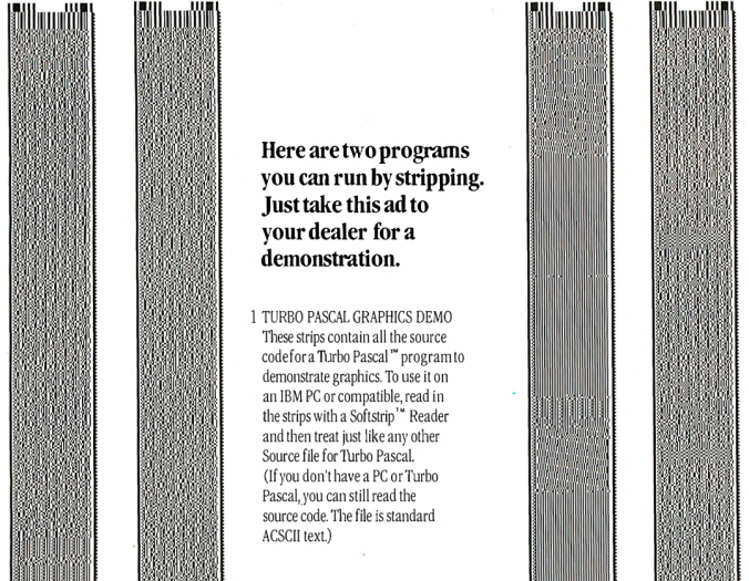 Ankündigung für Softstrip im Byte Magazin (Bild: Cauzin Inc.)