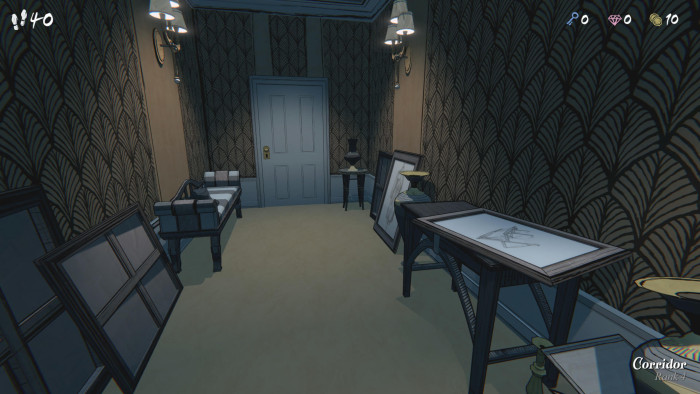 Viele Räume sind sehr schlicht gehalten. (Bild: Raw Fury / Screenshot: Golem.de)