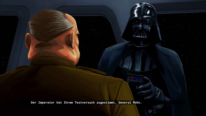 Die Zwischensequenz-Grafiken wurden nicht einfach nur hochskaliert, sondern komplett neu gezeichnet. Das Ergebnis kann sich sehen lassen. (Bild: Nightdive Studios / Screenshot: Medienagentur Plassma)