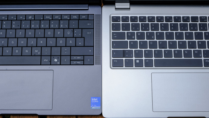 Dell Pro 14 Premium (links) und Dell Pro 14 Plus (rechts) (Bild: Oliver Nickel/Golem.de)