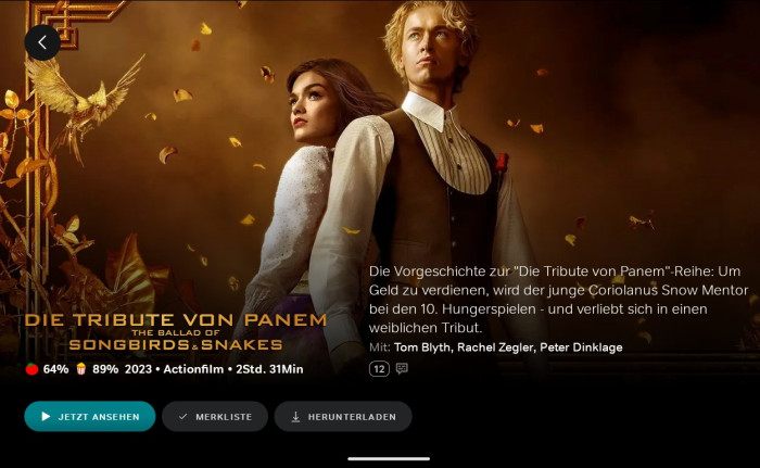 In den Details dieses Films gibt es keinen Hinweis darauf, dass der Titel Mitte Juli 2025 aus dem Wow-Abo verschwindet. (Bild: Sky/Screenshot: Golem.de)