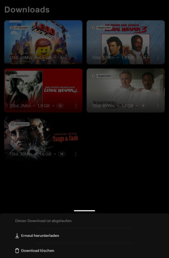 Ein abgelaufener Download muss komplett neu gemacht werden, das geht allerdings nur einmal. (Bild: Sky/Screenshot: Golem.de)