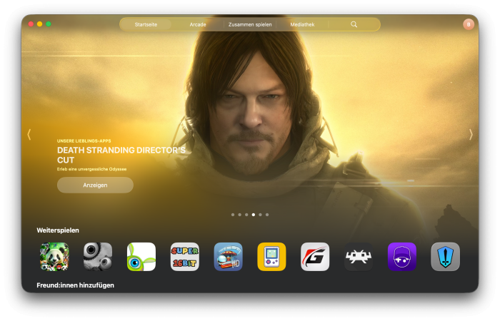Die Games-App ist eine deutliche Verbesserung des althergebrachten Game-Centers. (Screenshot: Christian Rentrop)