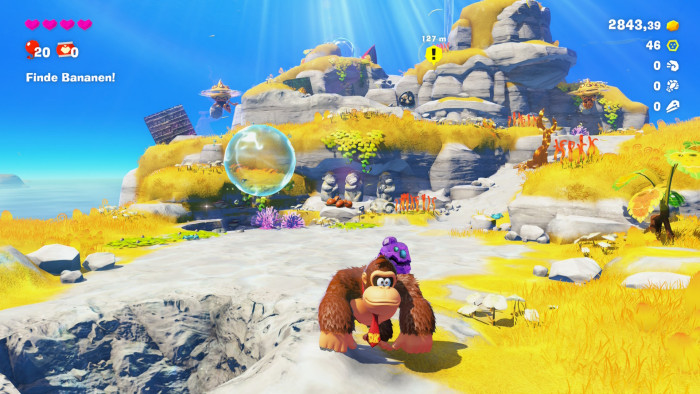 Wenn wir es richtig verstehen, befindet sich auch diese Umgebung innerhalb des Planeten. (Bild: Nintendo / Screenshot: Golem.de)