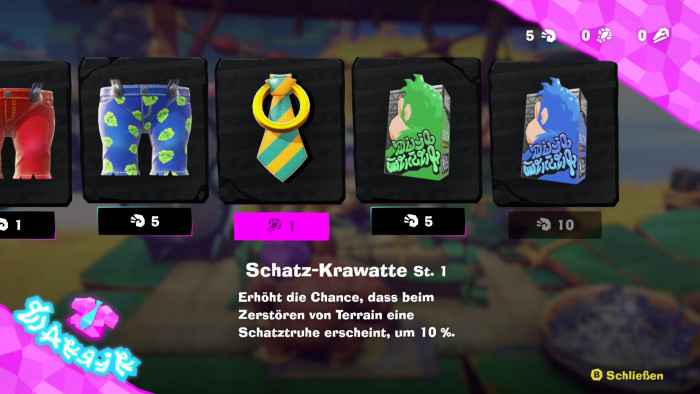 Im Shop können wir Extras für Kong kaufen. (Bild: Nintendo / Screenshot: Golem.de)