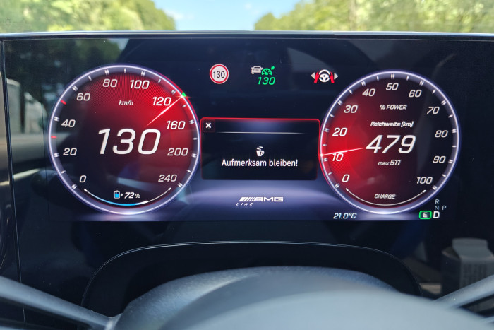 Die Infrarotkamera überwacht die Aufmerksamkeit des Fahrers. (Foto: Friedhelm Greis/Golem.de)