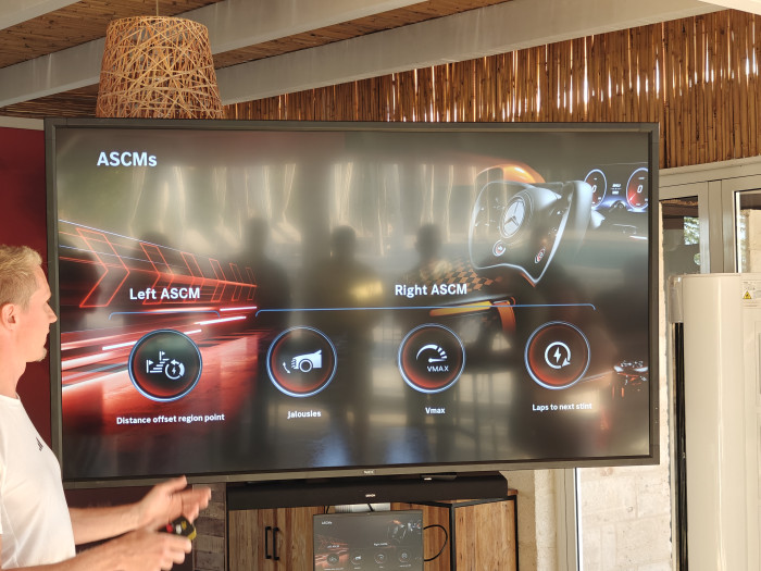 Mit den Satellitentasten am Lenkrad konnten die Fahrer verschiedene Parameter verändern. (Foto: Friedhelm Greis/Golem)