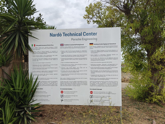 Das Testzentrum im süditalienischen Nardò wird von Porsche betrieben. (Foto: Friedhelm Greis/Golem)