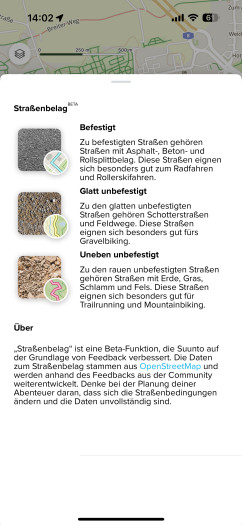 Karten müssen auf die Uhr geladen werden - das ist aber kein großer Aufwand. Den Belag gibt es vorerst als Beta. (Bild: Suunto / Screenshot: Golem)