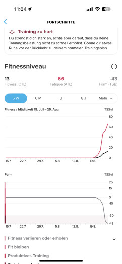Auch Infos zu Auslastung und Regeneration gibt es. (Bild: Suunto / Screenshot: Golem)
