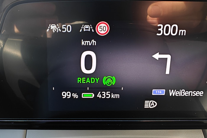 Die vom System angegebene Reichweite von 435 km ist realistisch. (Foto: Friedhelm Greis/Golem)