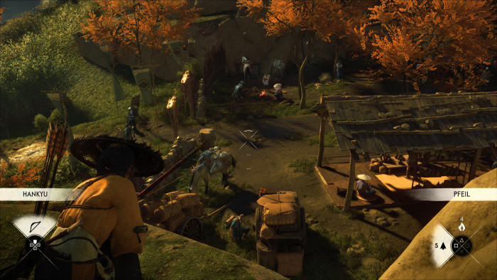 Mit Pfeil und Bogen befreien wir ein Dorf. (Bild: Sony/Screenshot: Golem)