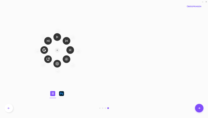 Den Actions-Ring gibt es auch für ältere MX-Modelle. (Bild: Logitech/Screenshot: Golem)