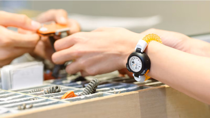 Das Armband der Sadokei soll an die Schlüsselarmbänder japanischer Saunen erinnern. (Bild: Casio)