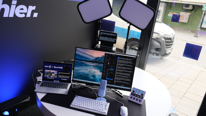 Hier kann man sich ein typisches Set-up für Influence anschauen und damit experimentieren. (Bild: Steinlechner / Golem)