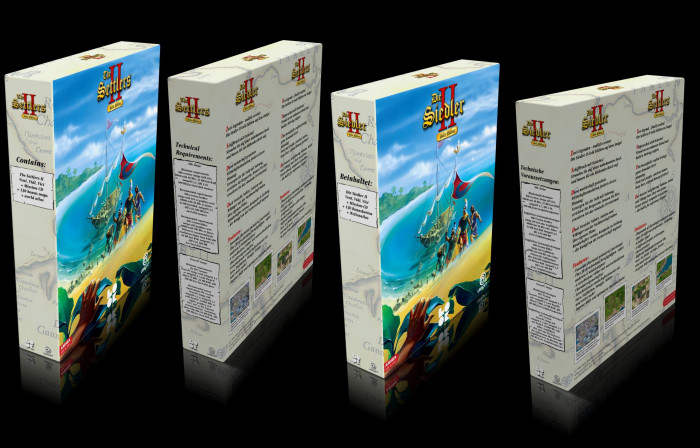 Die Siedler 2 für den Amiga erschien am 18. Oktober 2025 in dieser schicken Retro-Verpackung. (Bild: Look Behind You / Ubisoft)