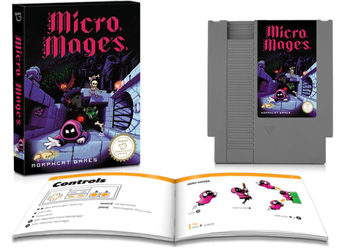 Das Verpackungs-, Modul- und Handbuchdesign von Micro Mages ist überaus ansprechend. (Bild: Morphcat Games)